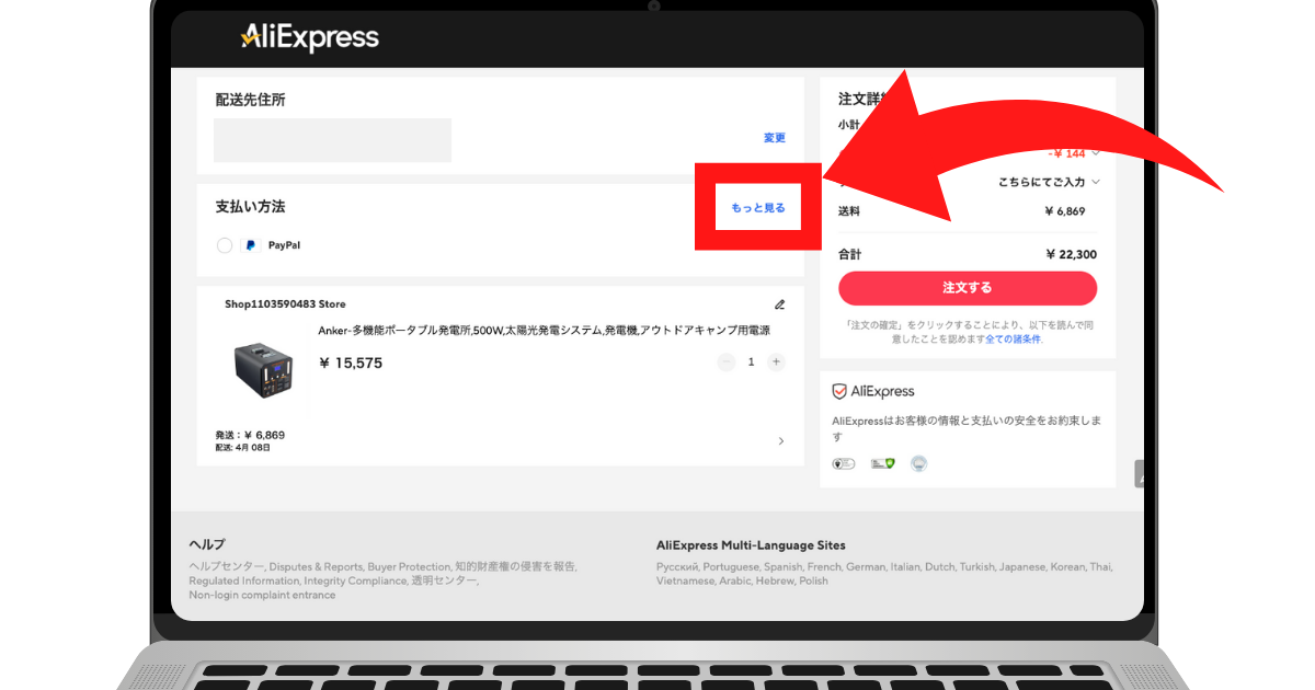 AliExpress_アリエク_支払い方法_決済方法_payment_how to pay_paypay支払い_ペイペイ支払い